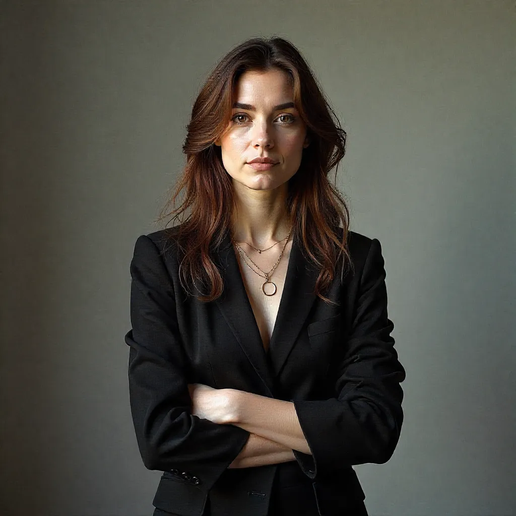 Professional portrait lighting demonstration